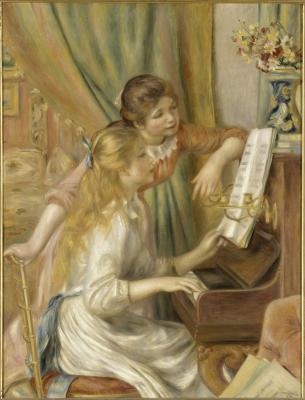 Pierre-Auguste Renoir: Fiatal lányok a zongoránál